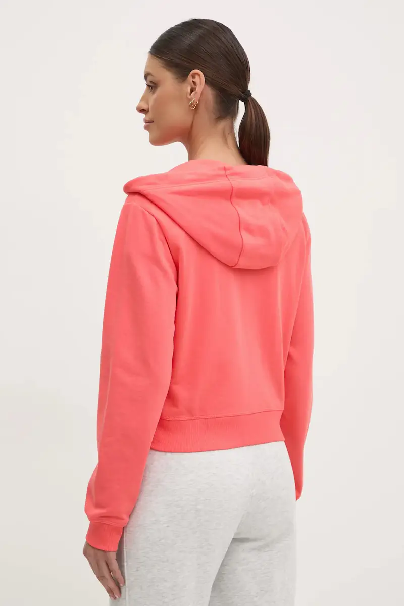 felpa donna colore rosa con cappuccio DP5J9588 miniatura 3