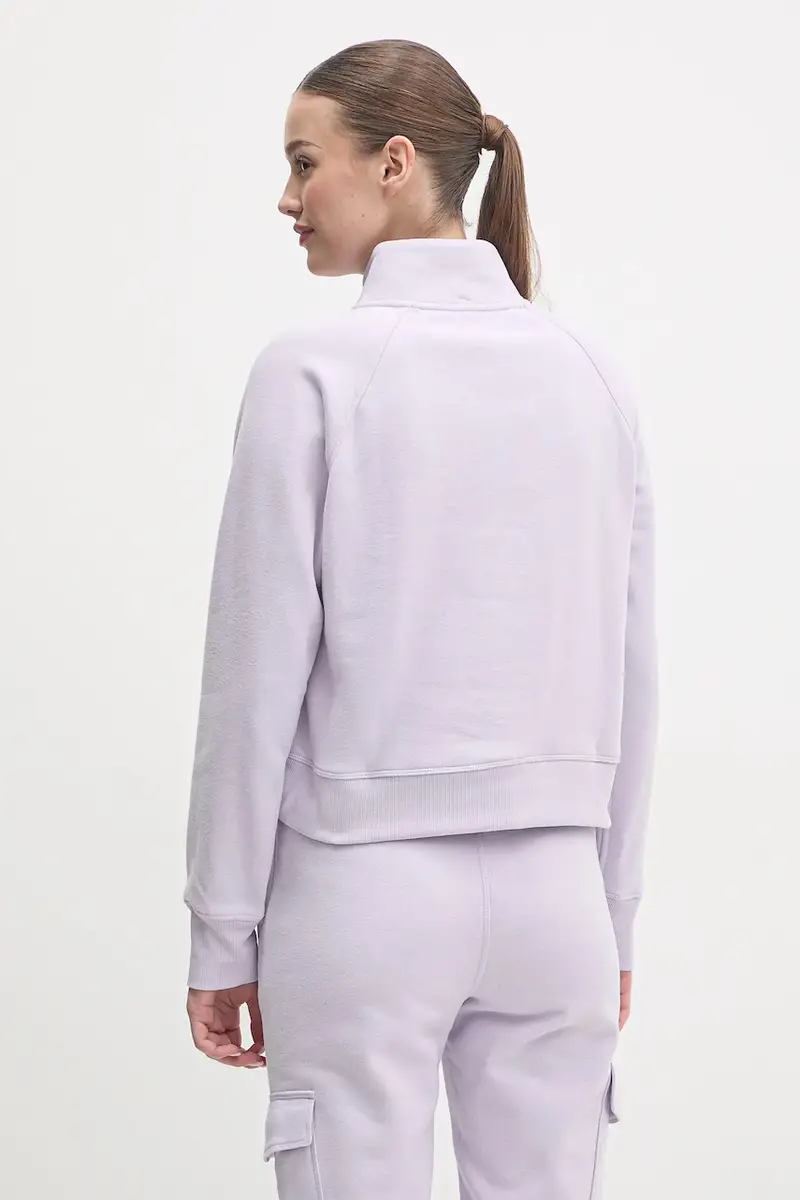 felpa donna colore violetto con applicazione DP5T9993 miniatura 3