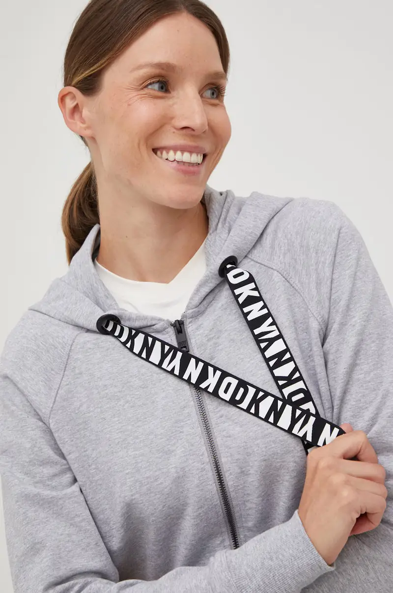 felpa donna con cappuccio Grigio