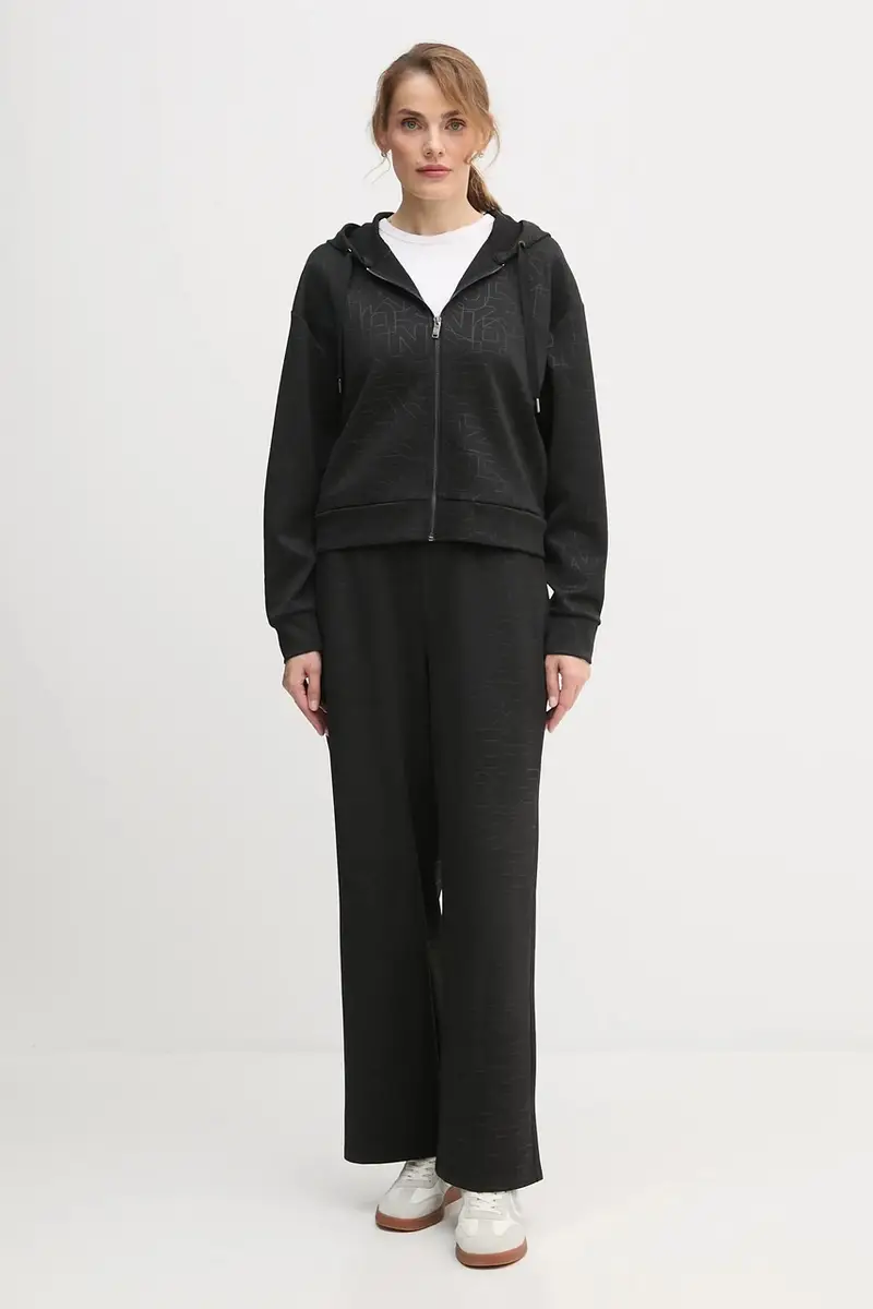 felpa KNIT JACKET donna colore nero con cappuccio P5ME6CNY miniatura 2