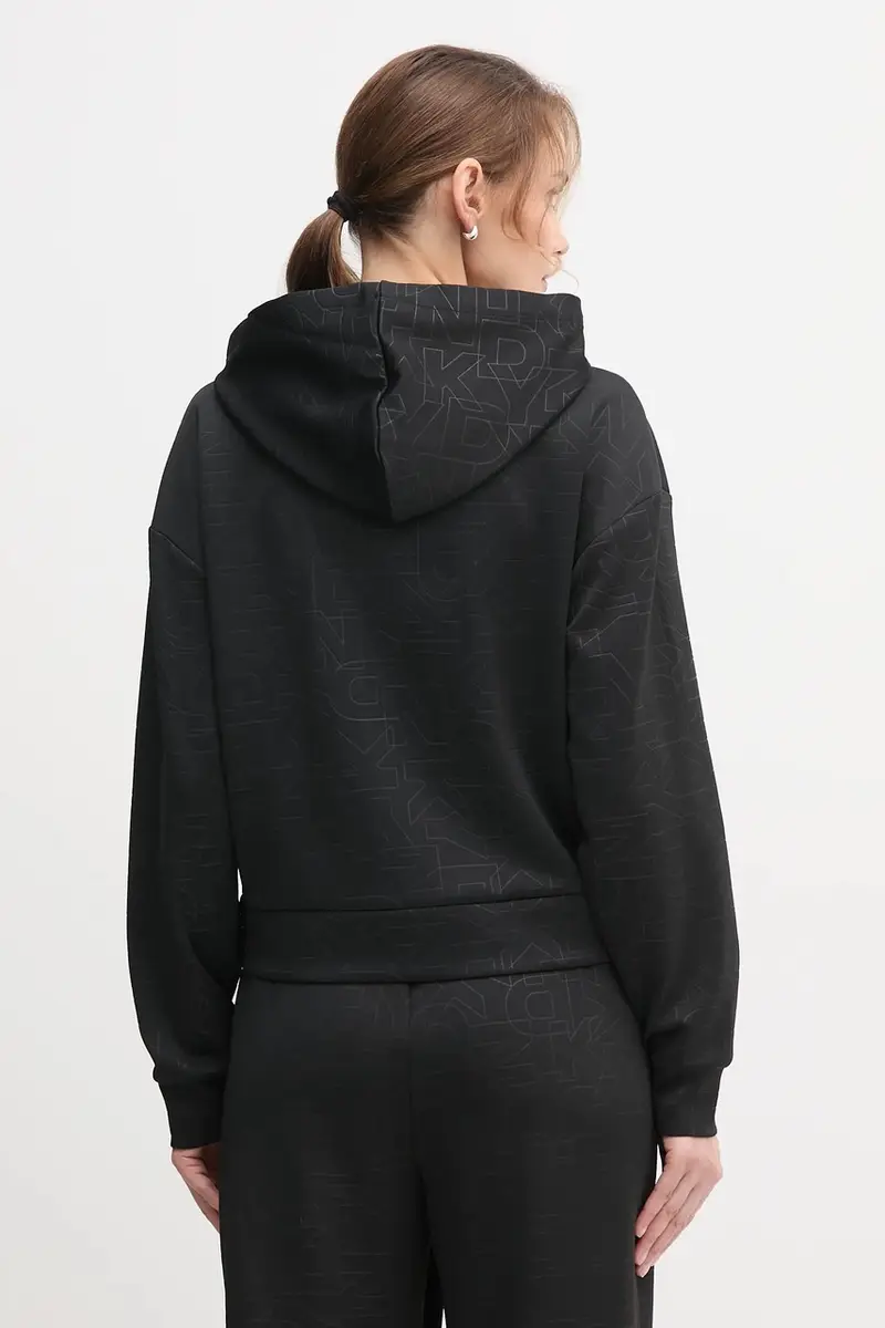 felpa KNIT JACKET donna colore nero con cappuccio P5ME6CNY miniatura 3