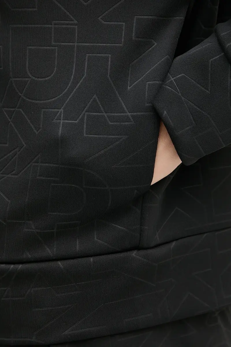 felpa KNIT JACKET donna colore nero con cappuccio P5ME6CNY miniatura 5