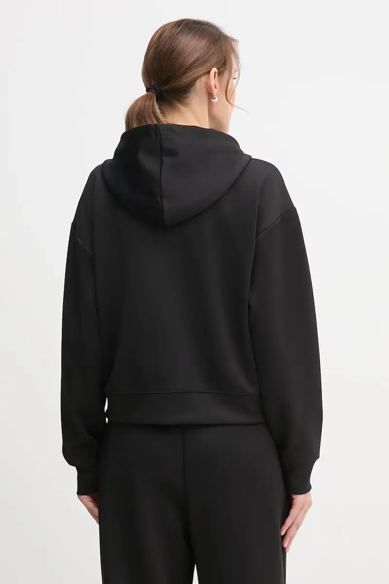 felpa KNIT JACKET donna colore nero con cappuccio P5ME7CNY miniatura 3