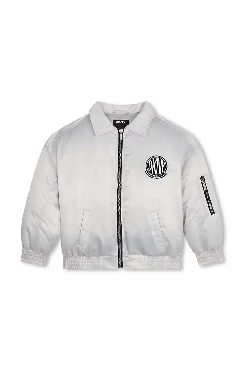 giacca bomber bambini Grigio miniatura 2