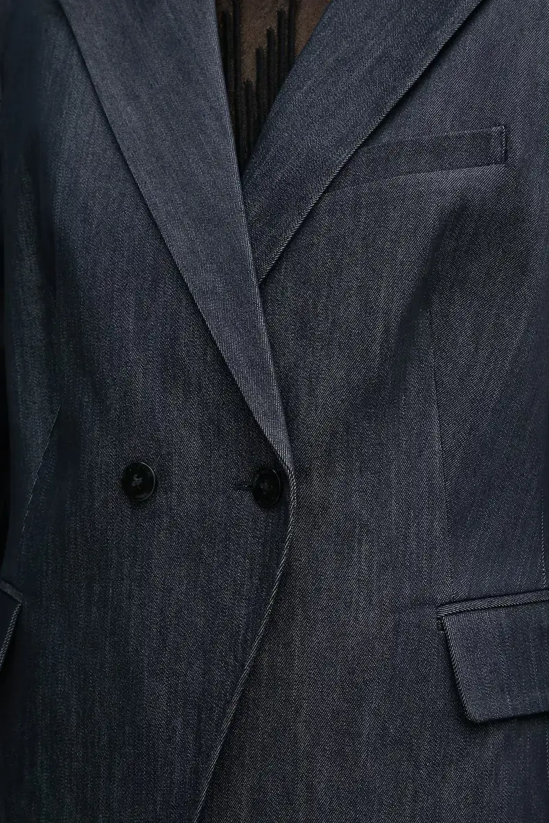 giacca colore blu navy DJ4J6010 miniatura 5