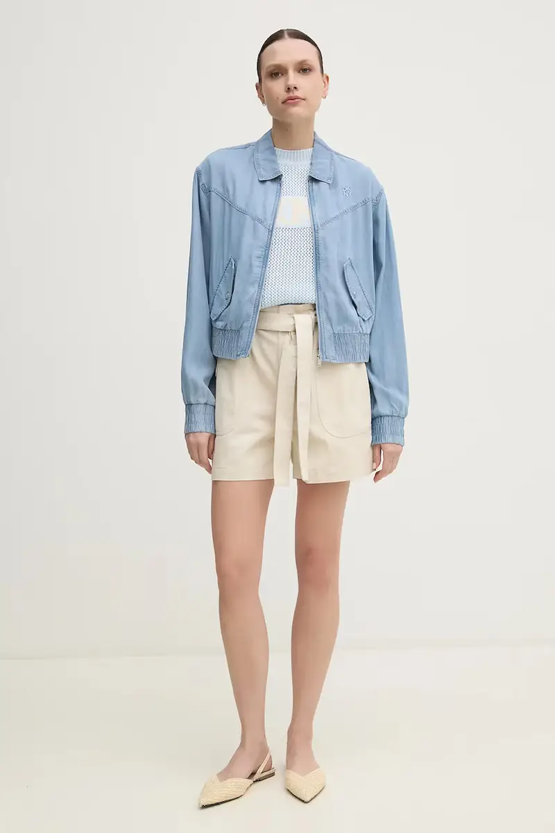 giacca colore blu P51CZA84 miniatura 2