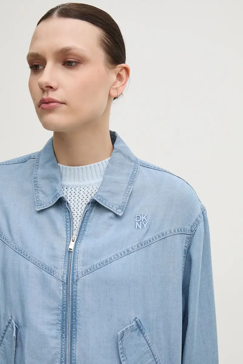 giacca colore blu P51CZA84 miniatura 4