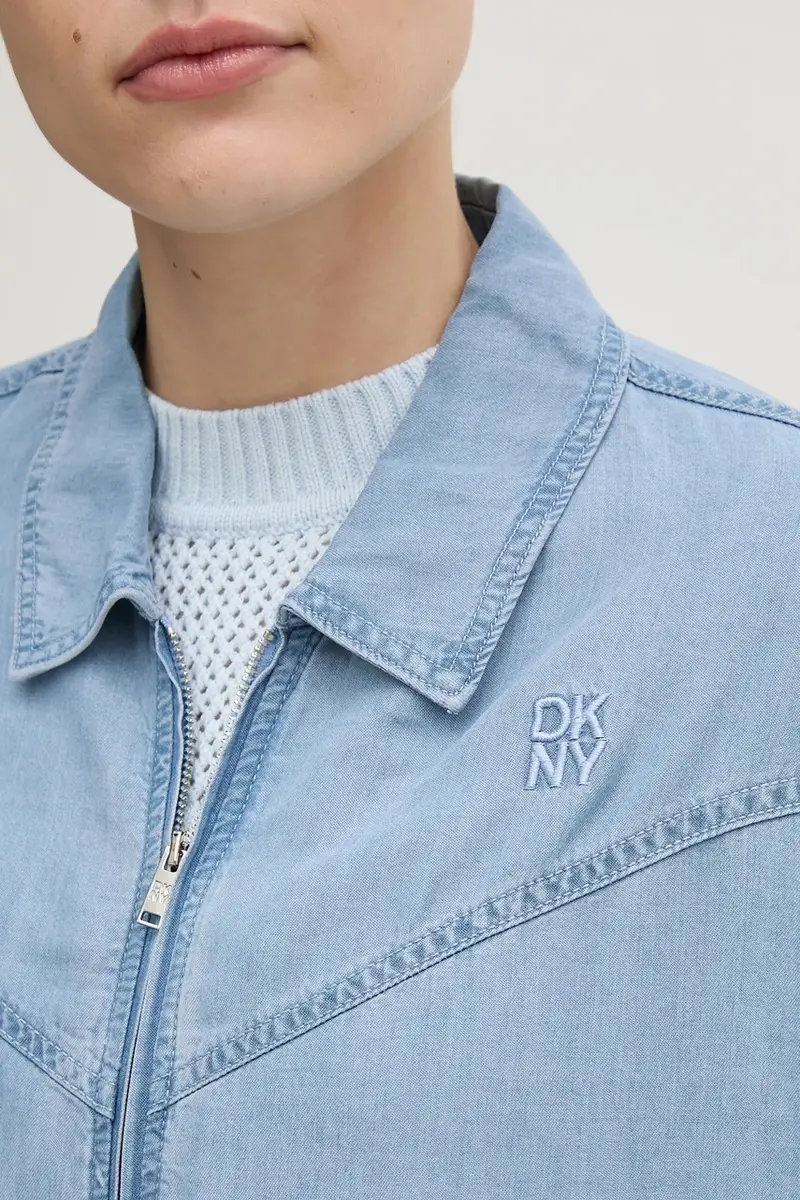 giacca colore blu P51CZA84 miniatura 5