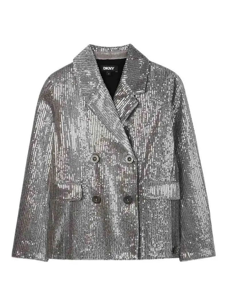 Giacca Con Paillettes Grigio