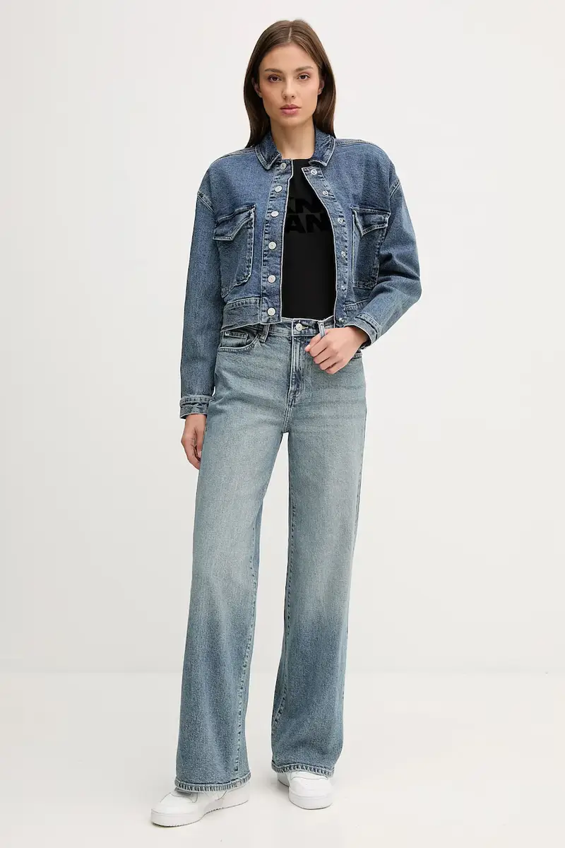 giacca di jeans colore blu DJ5J6122 miniatura 2