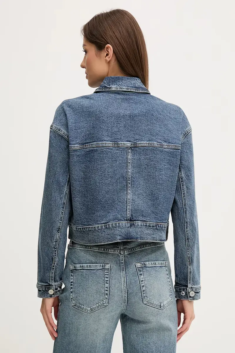 giacca di jeans colore blu DJ5J6122 miniatura 3