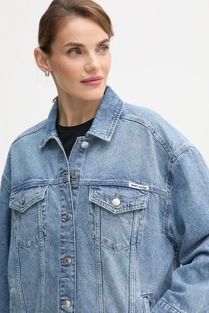 giacca di jeans colore blu DJ5J6201 miniatura 4