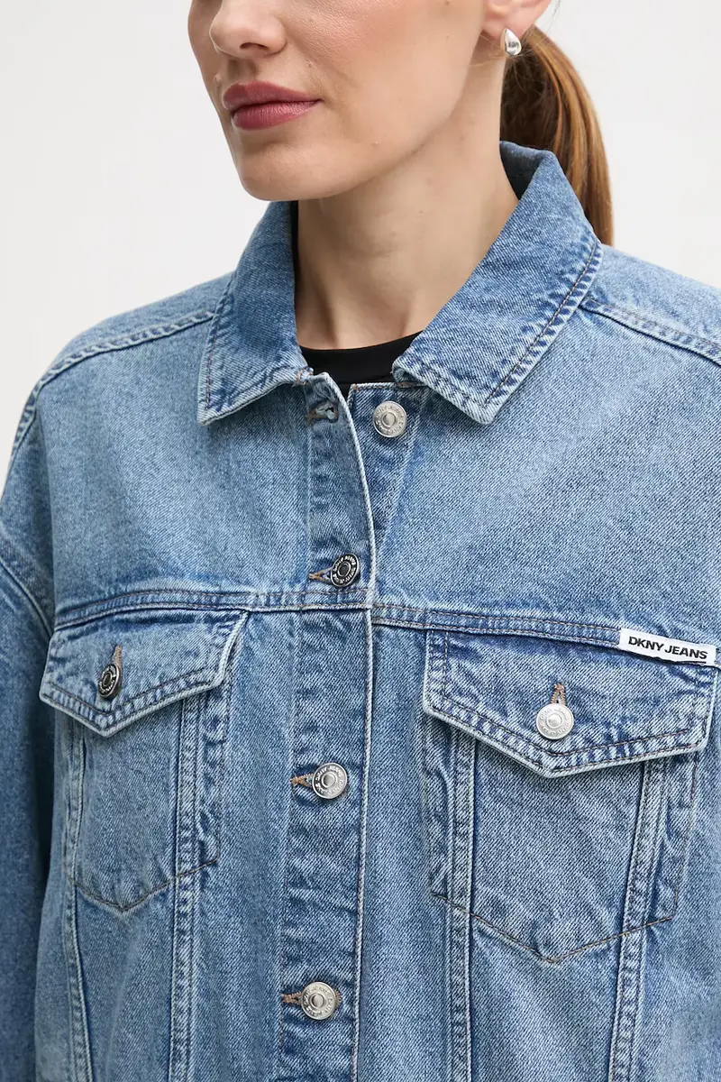 giacca di jeans colore blu DJ5J6201 miniatura 5