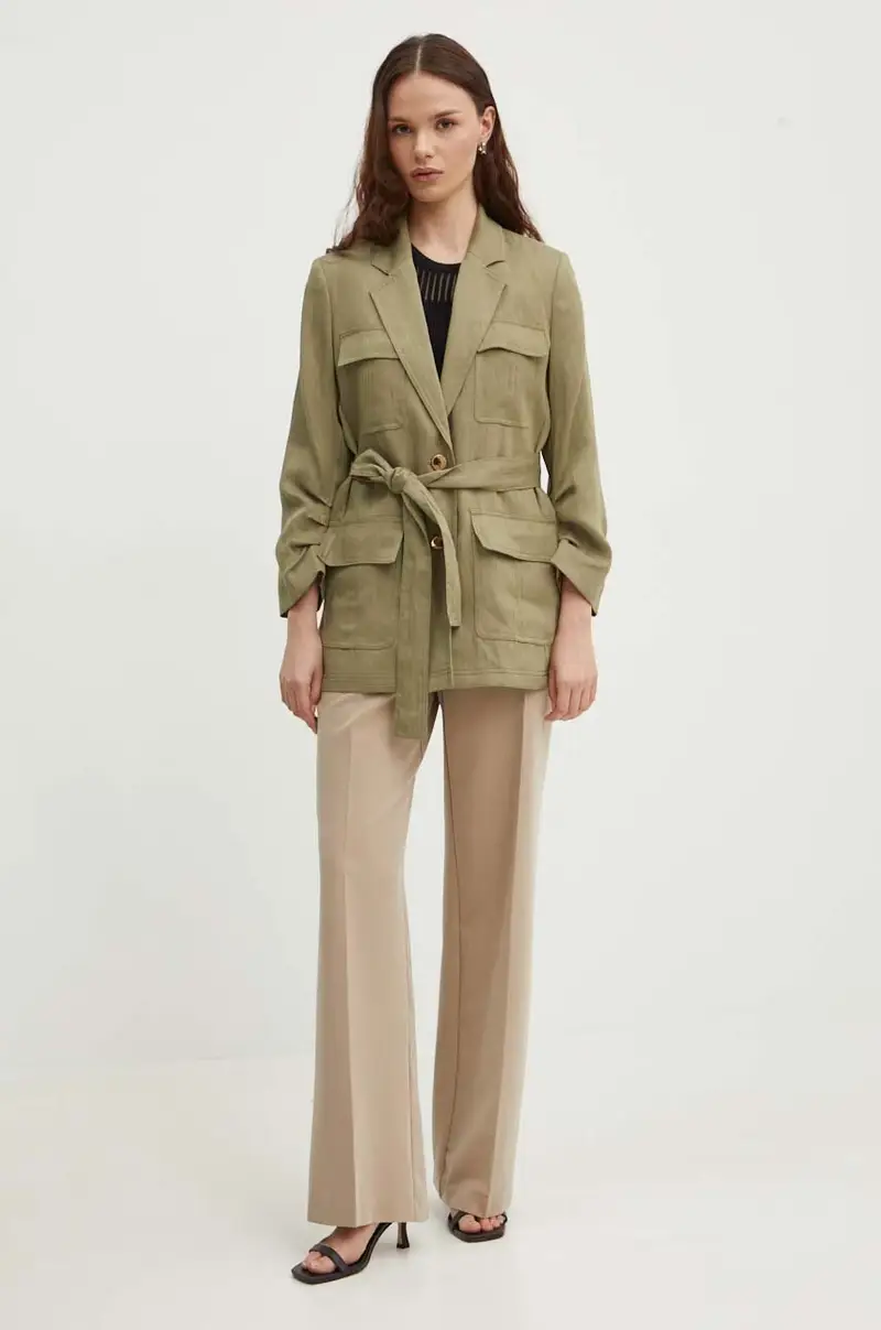 giacca donna colore beige P4DCTX65 miniatura 2