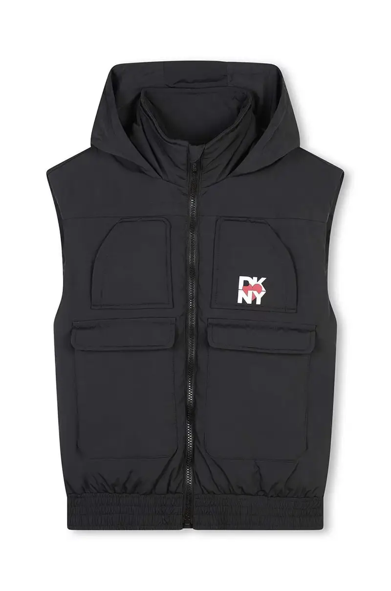 DKNY Gilet Bambino Nero 4168589 miniatura 3