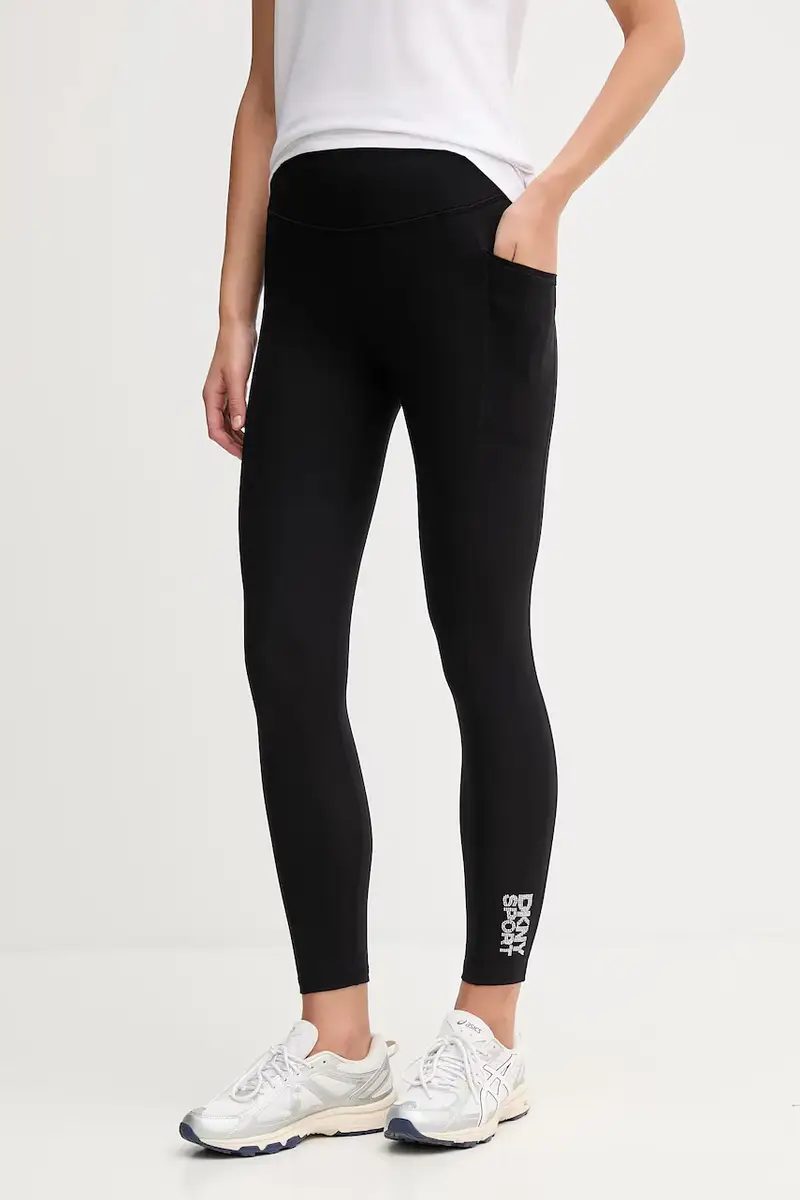 DKNY Leggings Donna Nero 3775670