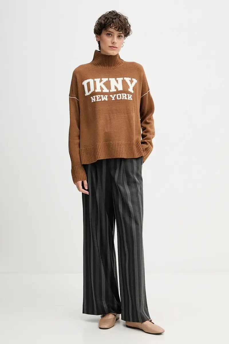 maglione donna colore nero DJ4R0386 Marrone miniatura 2