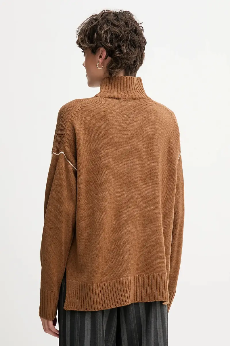 maglione donna colore nero DJ4R0386 Marrone miniatura 3