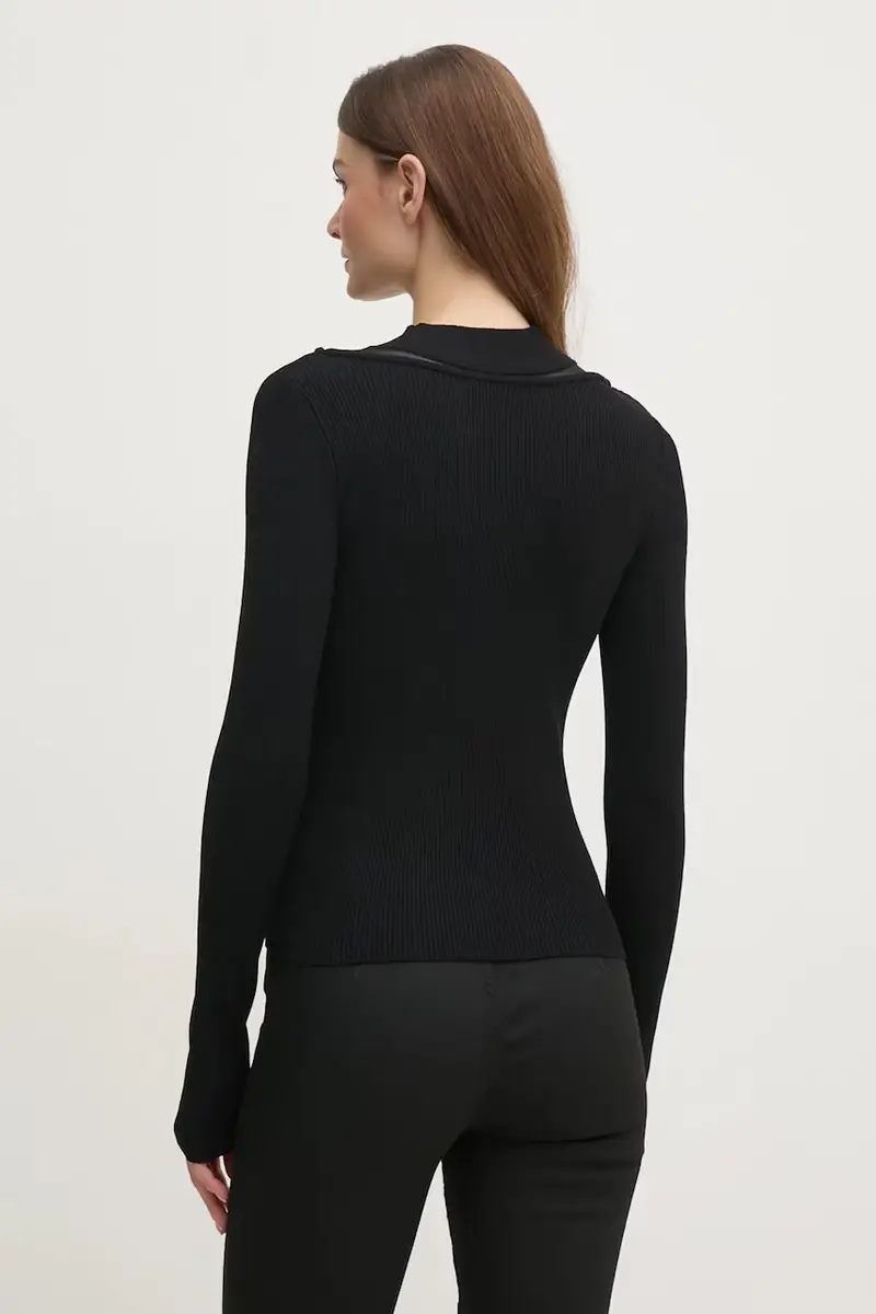 maglione donna colore nero P4KSBT83 miniatura 3