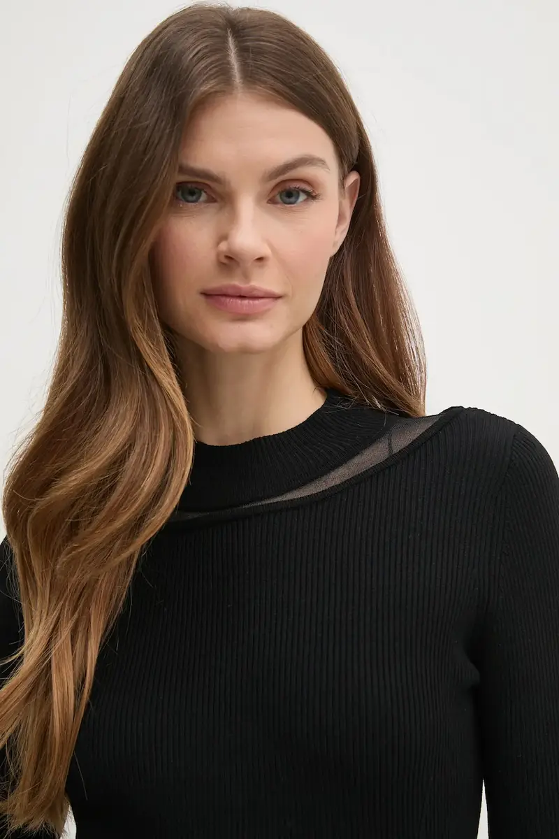 maglione donna colore nero P4KSBT83 miniatura 4