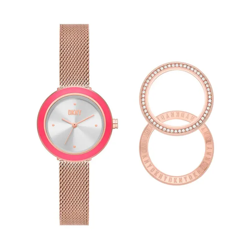 Orologio DKNY Sasha NY6654SET Placcatura in oro rosa