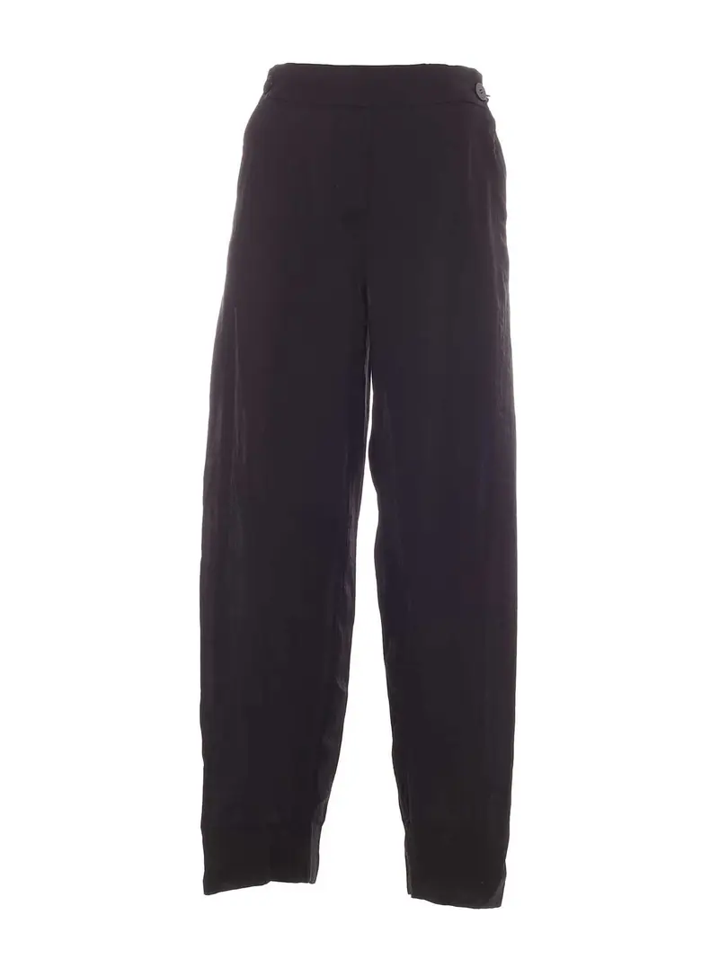 Pantalone gamba larga nero