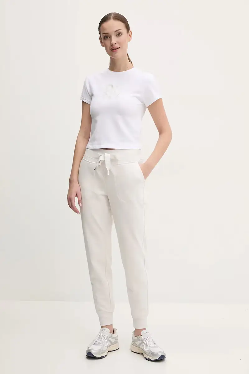 pantaloni della tuta donna colore beige DP5P3496 miniatura 2