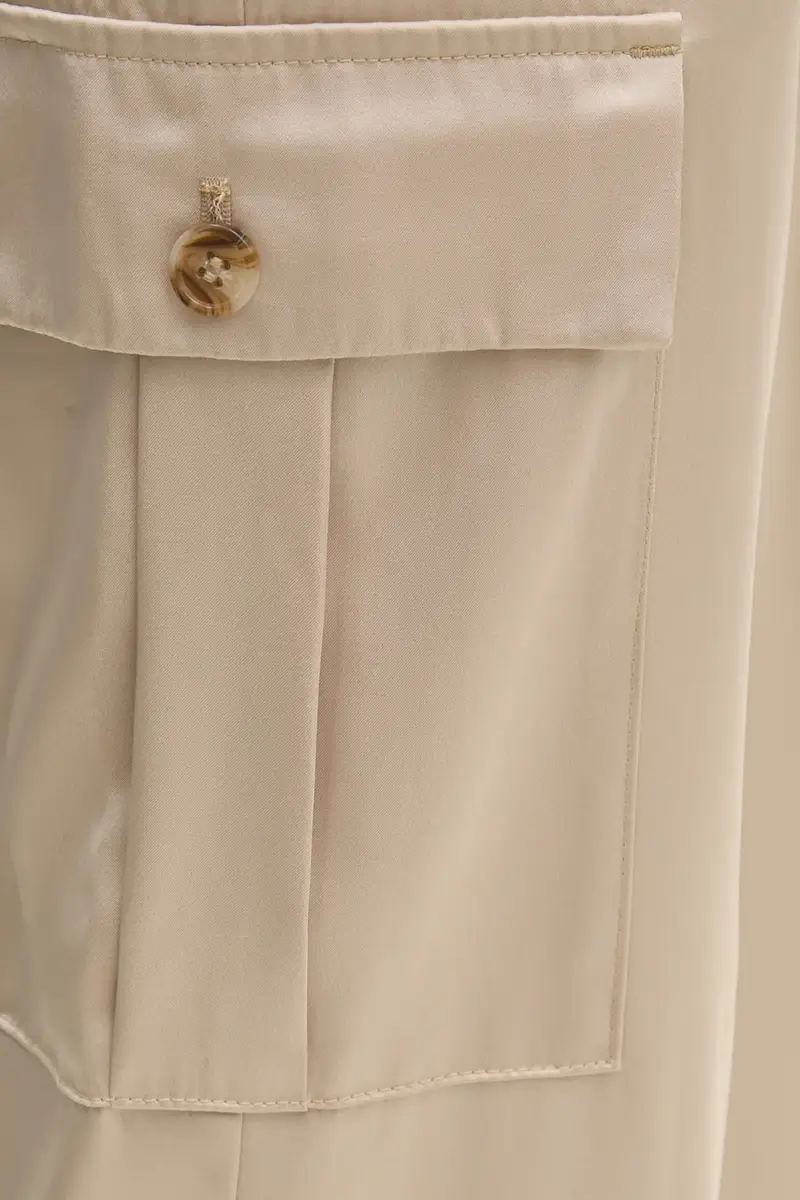 pantaloni donna colore beige DJ4P3011 miniatura 4