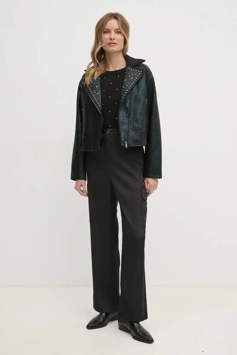 pantaloni donna colore nero DJ4P3011 miniatura 2