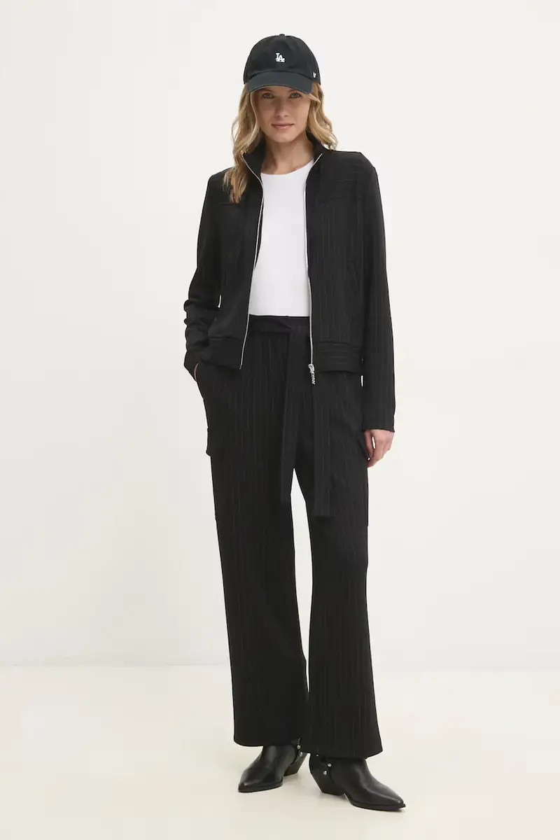 pantaloni donna colore nero P4KF6ZNA miniatura 2