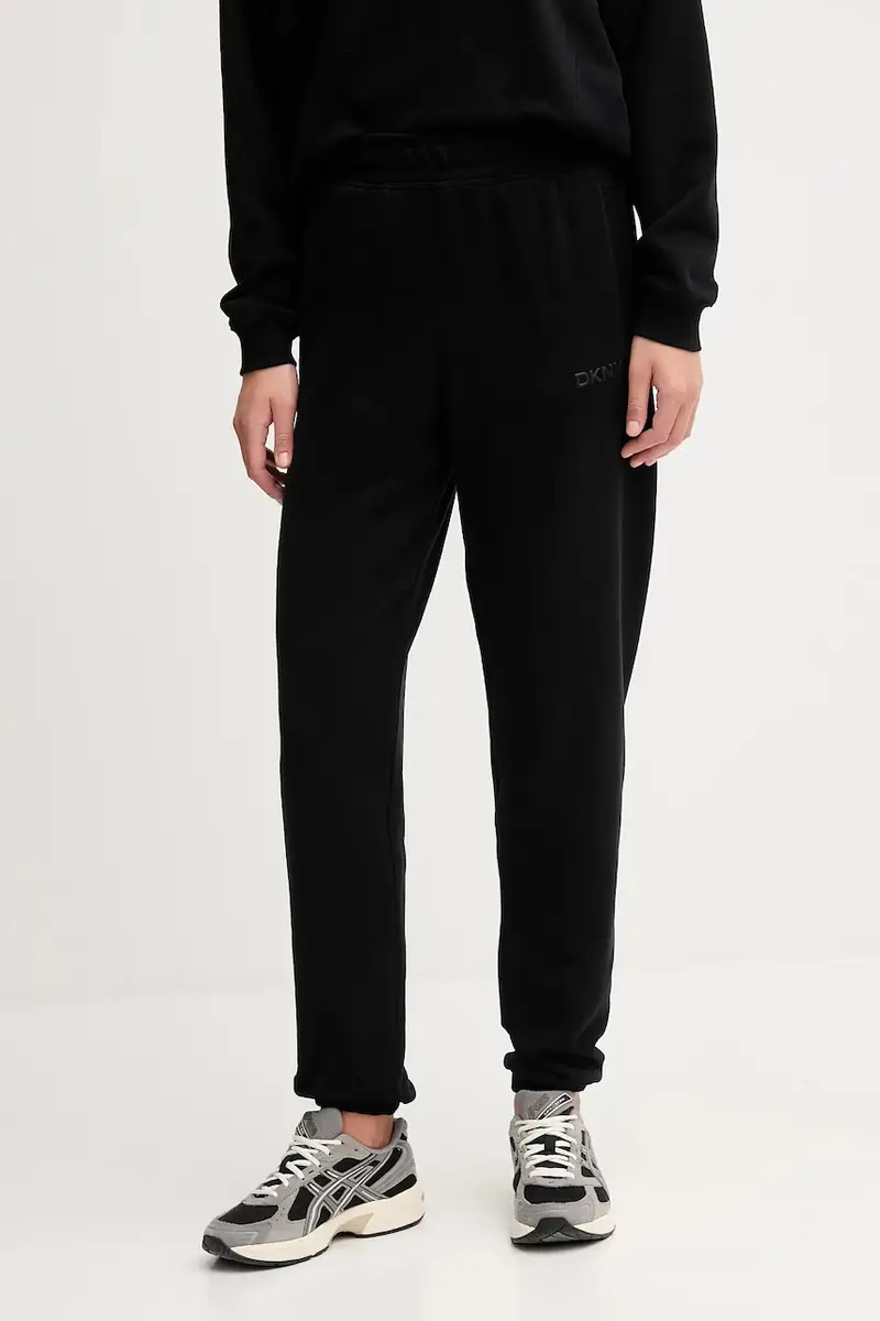 pantaloni tuta di cotone donna colore nero DP5P3707