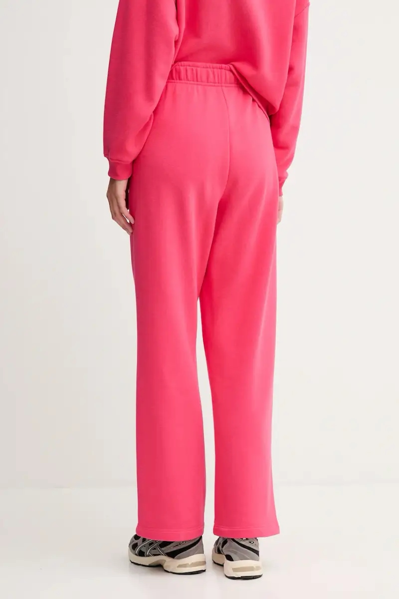 pantaloni tuta di cotone donna colore rosa con applicazione DP5P3650 miniatura 3