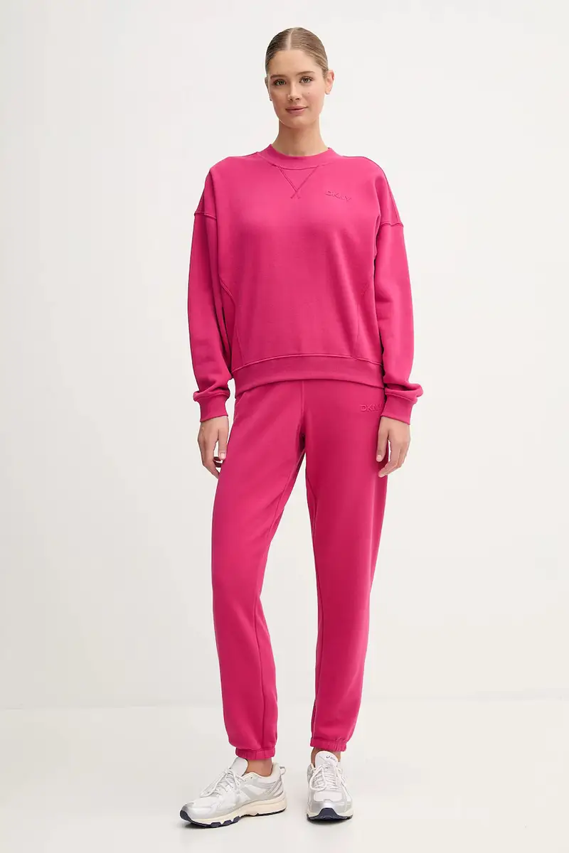 pantaloni tuta di cotone donna colore rosa DP5P3707 miniatura 2