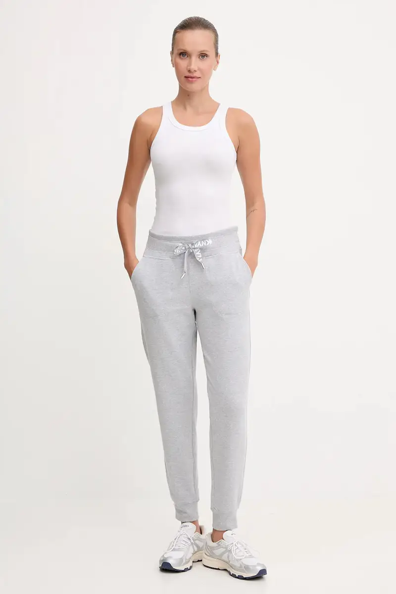 pantaloni tuta donna colore beige DP5P3496 Grigio miniatura 2