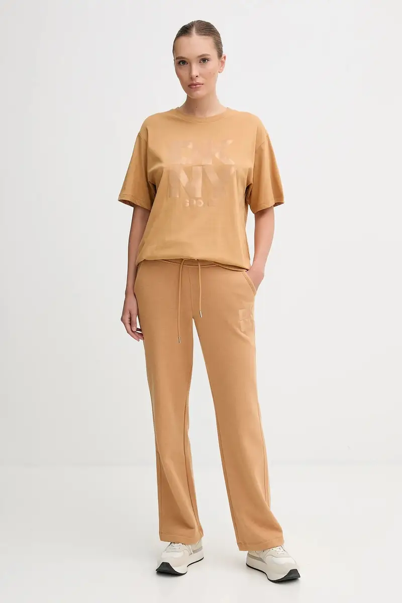 pantaloni tuta donna colore marrone DP5P3758 miniatura 2