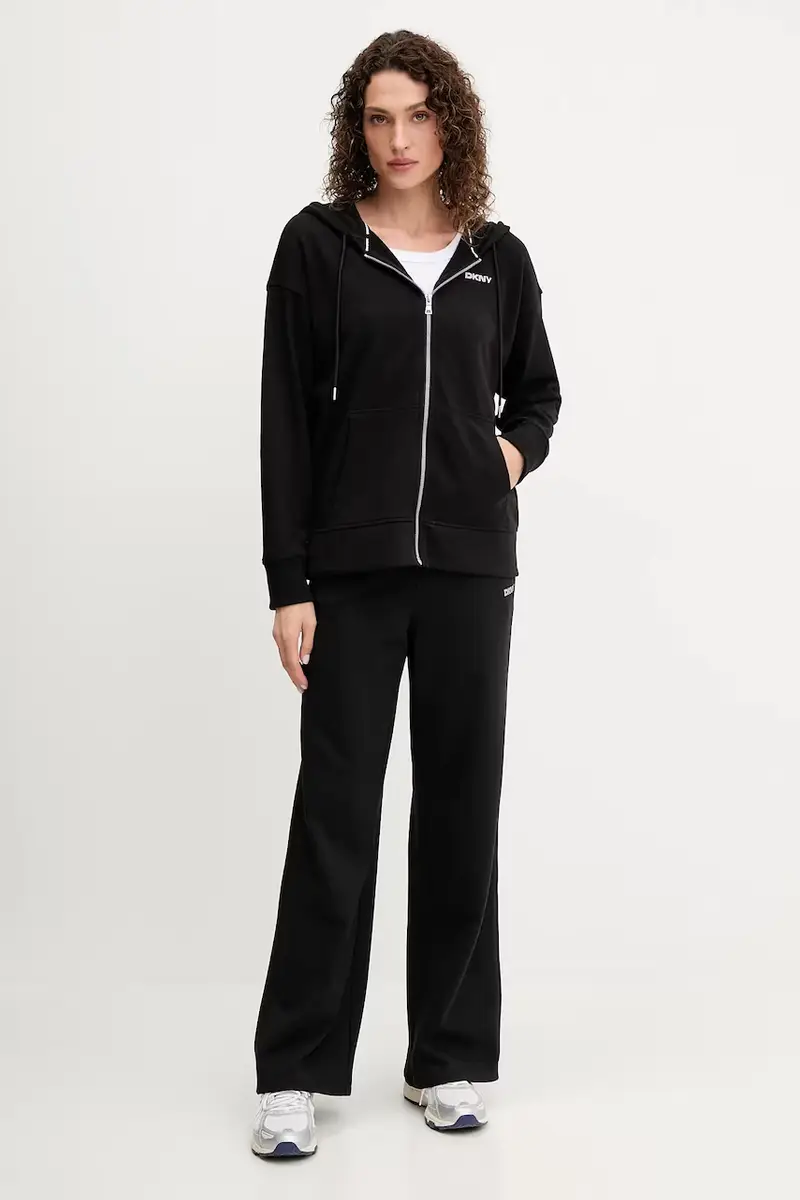 pantaloni tuta donna colore nero DP5P3601 miniatura 2