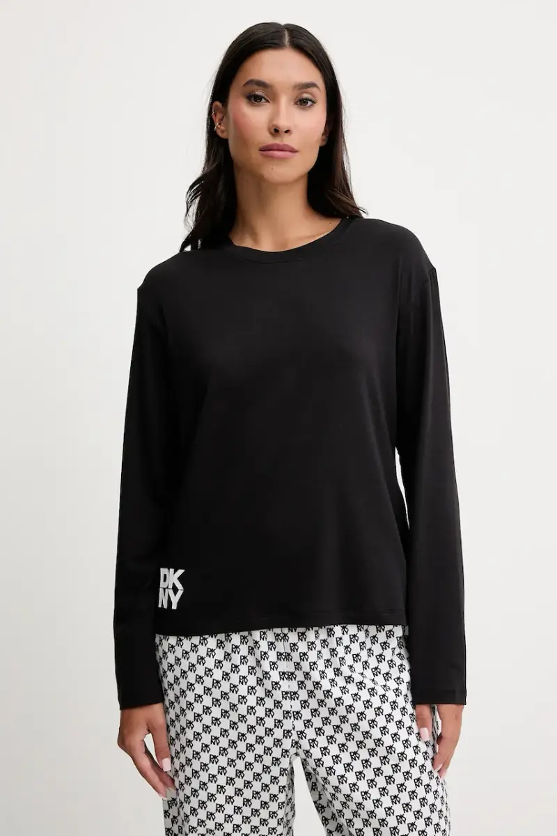 pigiama con cotone colore nero YI80064 miniatura 2