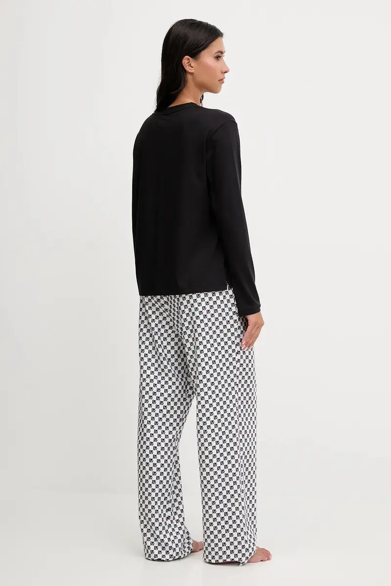 pigiama con cotone colore nero YI80064 miniatura 4