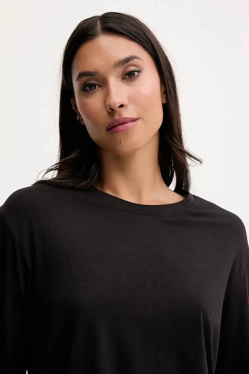 pigiama con cotone colore nero YI80064 miniatura 5