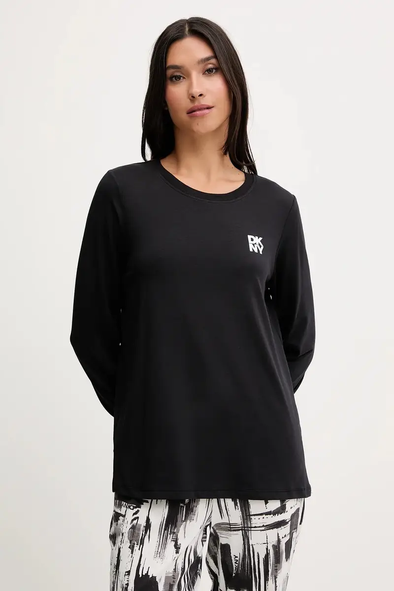 pigiama con cotone colore nero YI90062 miniatura 2