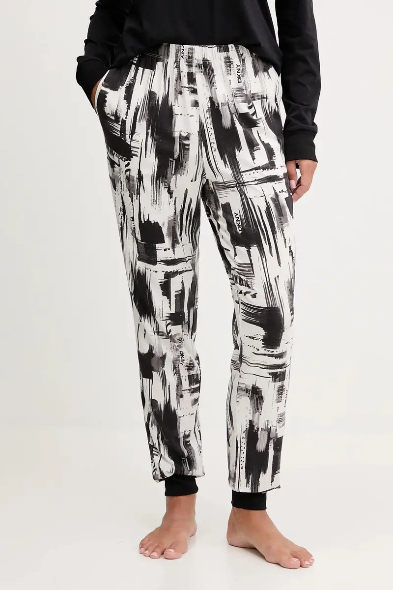 pigiama con cotone colore nero YI90062 miniatura 3