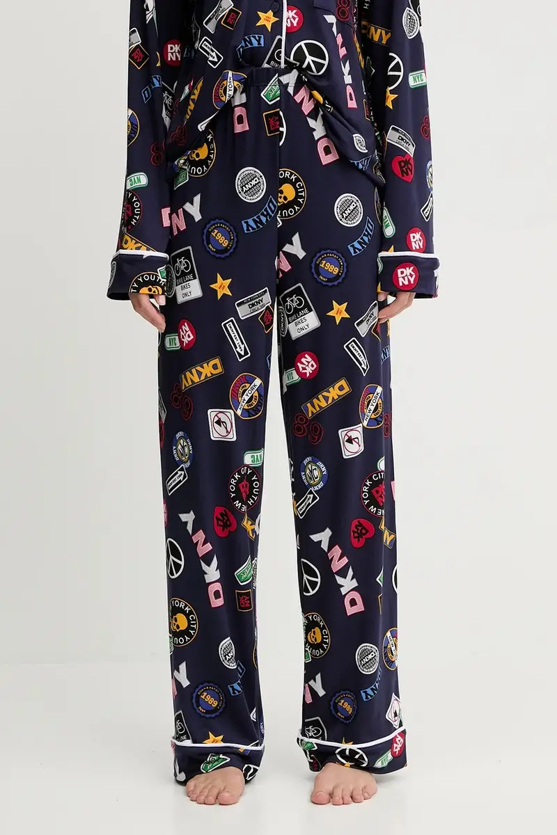 pigiama donna colore blu navy YI90076F miniatura 2