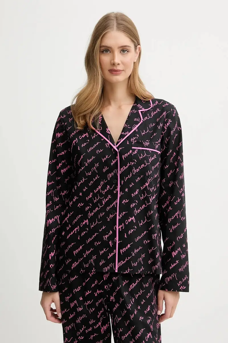 pigiama in lana colore nero YI90085 miniatura 3