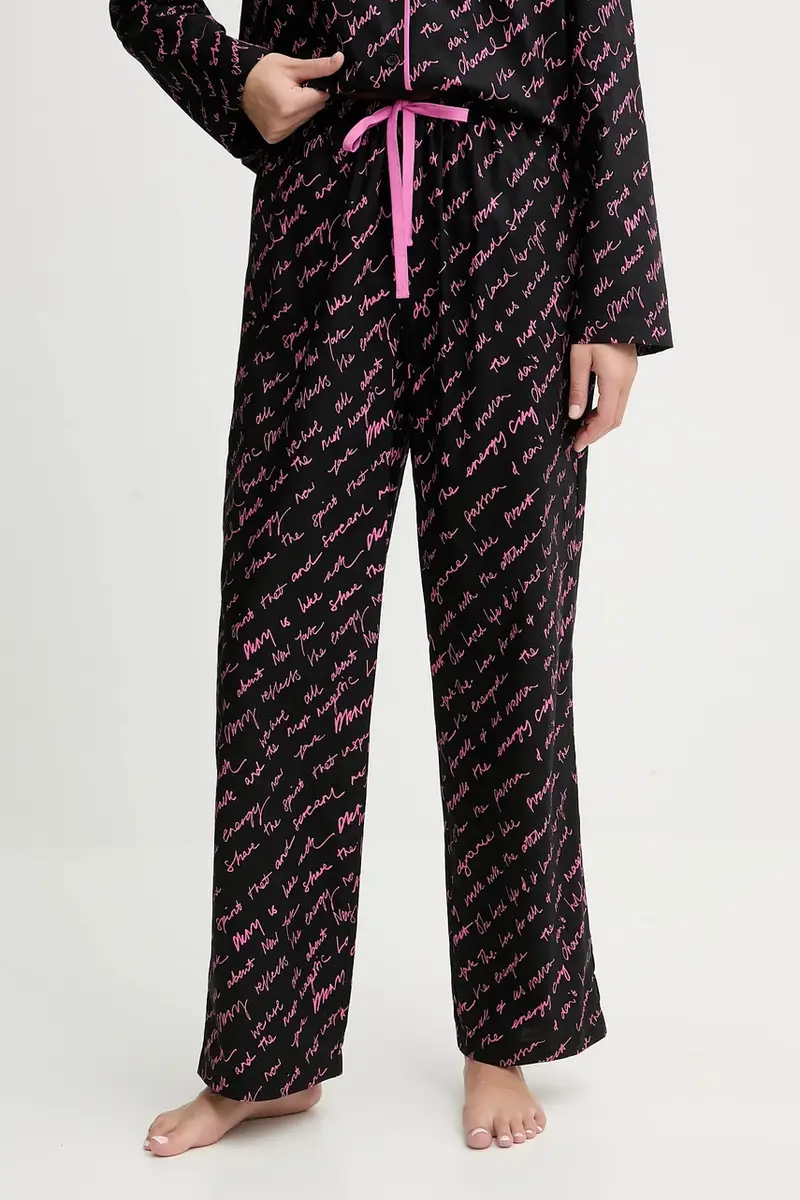 pigiama in lana colore nero YI90085 miniatura 4