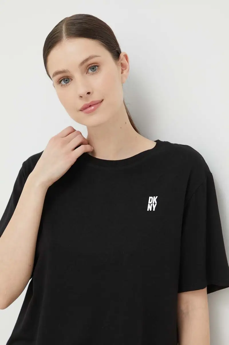 Dkny Maglia Nero Donna con Fascia Elastico miniatura 3