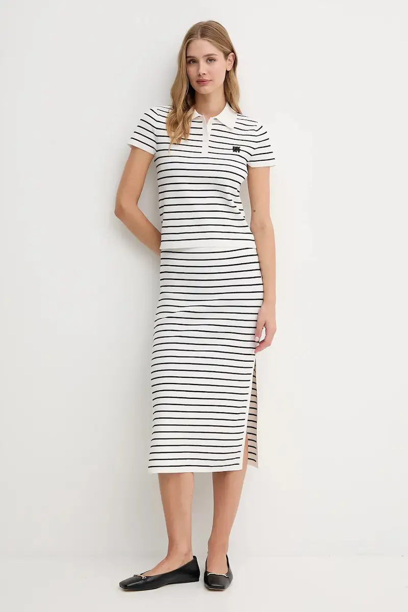 DKNY Polo Donna Bianco 3918597 miniatura 2