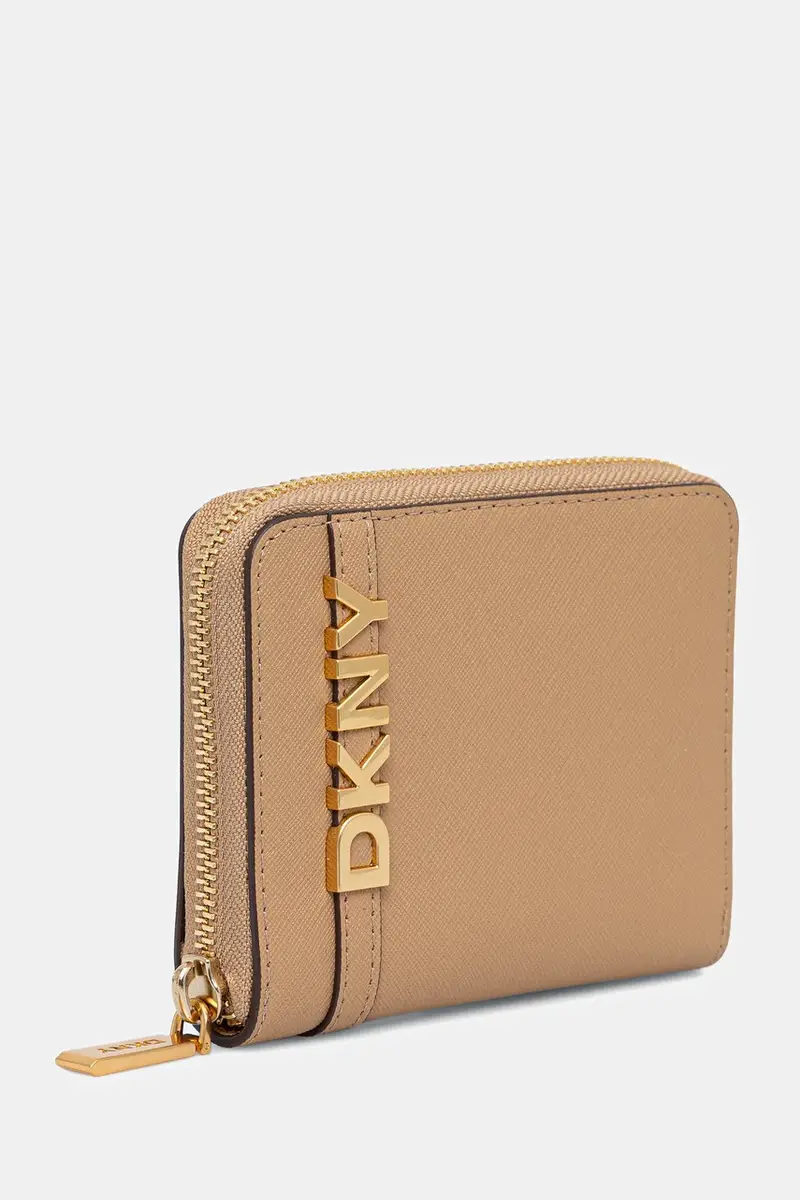 portafoglio in pelle donna colore beige R521KM25 miniatura 2