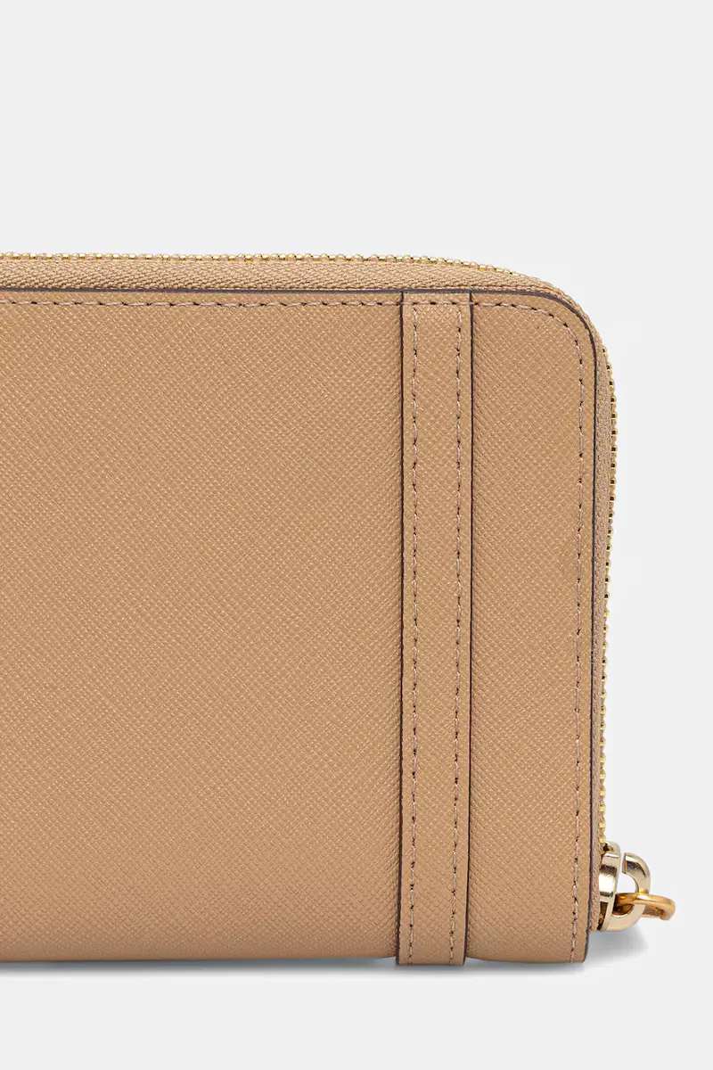 portafoglio in pelle donna colore beige R521KM25 miniatura 3