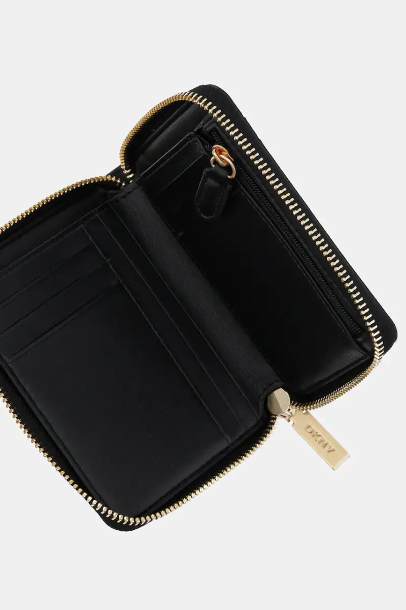 portafoglio in pelle donna colore nero R521KM25 miniatura 4