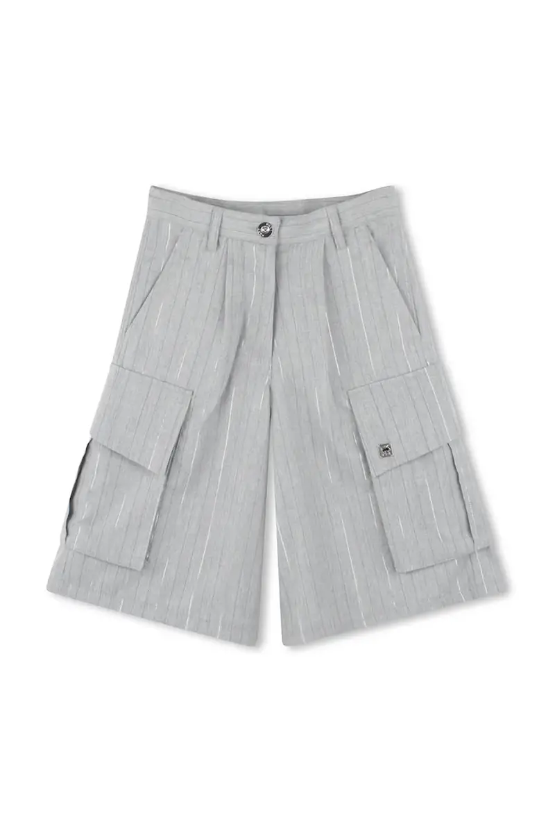 shorts bambino/a colore grigio D62274 miniatura 2
